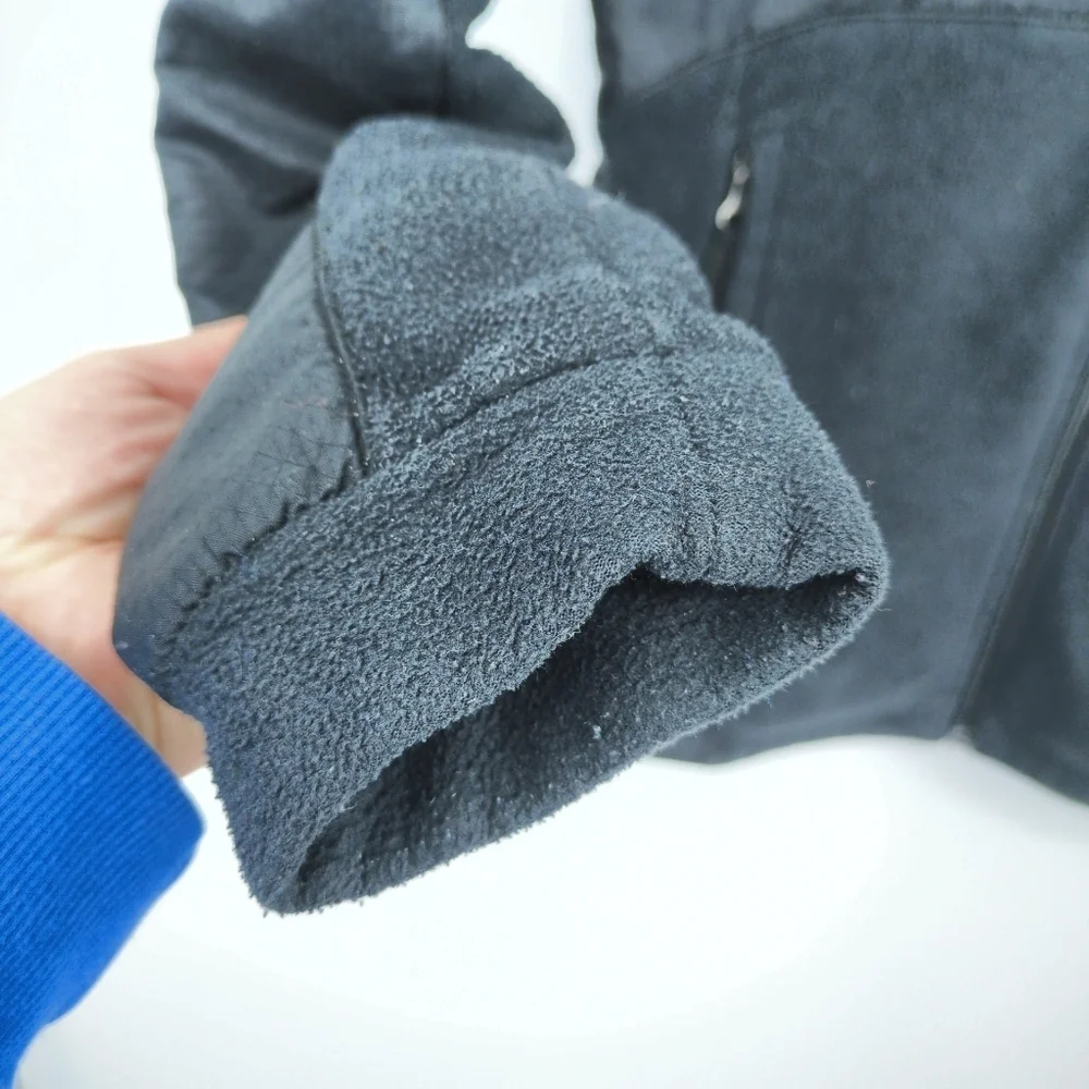 Columbia Youth 14/16 Black Fleece Full Zip Jacket Gorpcore‎ Hiking Outdoors